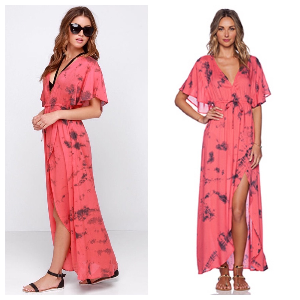 Amuse Society Pink Hi-Lo Dress